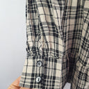 Second-Hand - Aere Pure Linen Plaid A Line Mini Dress Size 8 - SwapUp