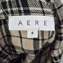 Second-Hand - Aere Pure Linen Plaid A Line Mini Dress Size 8 - SwapUp