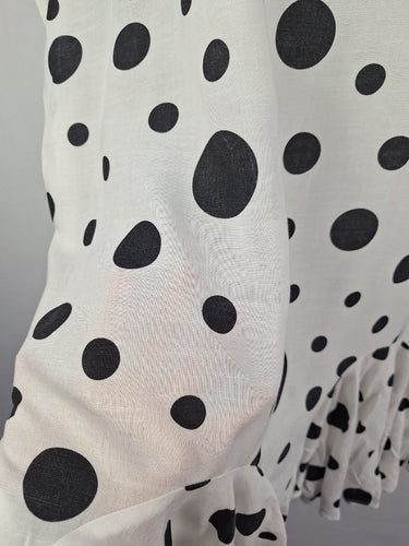 Second-Hand - Trelise Cooper Happy Sack Spotted Midi Dress Size M - SwapUp