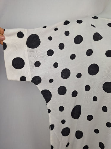Second-Hand - Trelise Cooper Happy Sack Spotted Midi Dress Size M - SwapUp