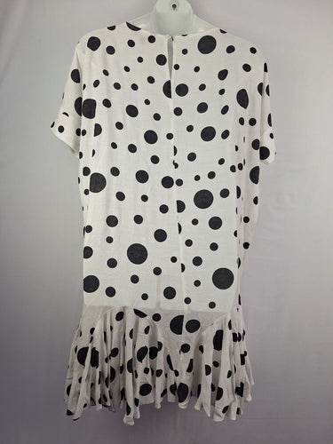 Second-Hand - Trelise Cooper Happy Sack Spotted Midi Dress Size M - SwapUp