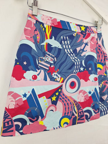 Second-Hand - Vow Cute Underwater Scene Mini Skirt Size 8 - SwapUp