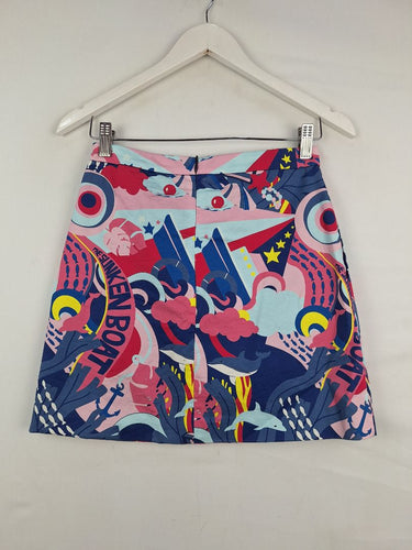 Second-Hand - Vow Cute Underwater Scene Mini Skirt Size 8 - SwapUp