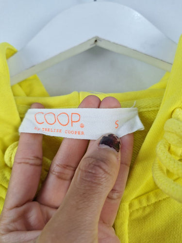 Second-Hand - Trelise Cooper Mesh Is More Citrus Comfy Zip Up Hoodie Size S - SwapUp