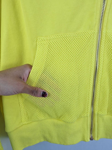 Second-Hand - Trelise Cooper Mesh Is More Citrus Comfy Zip Up Hoodie Size S - SwapUp