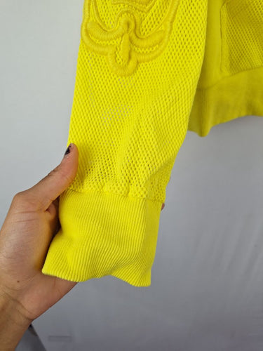 Second-Hand - Trelise Cooper Mesh Is More Citrus Comfy Zip Up Hoodie Size S - SwapUp