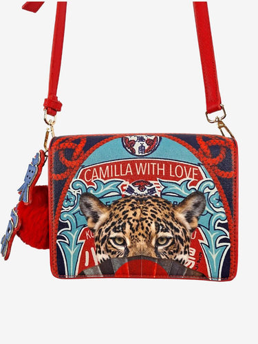 Camilla Leopard With Love Saffiano Cross Body Bag