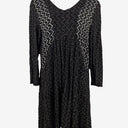 Second-Hand - Blue Illusion Monochrome Wavy Textured Stretch Dress Size XXXL - SwapUp