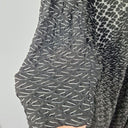 Second-Hand - Blue Illusion Monochrome Wavy Textured Stretch Dress Size XXXL - SwapUp