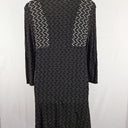 Second-Hand - Blue Illusion Monochrome Wavy Textured Stretch Dress Size XXXL - SwapUp