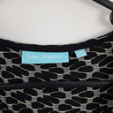 Second-Hand - Blue Illusion Monochrome Wavy Textured Stretch Dress Size XXXL - SwapUp