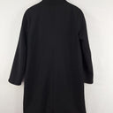 Second-Hand - Donna Karan Gold Button Funnel Neck Coat Size S - SwapUp