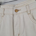 Second-Hand - GOELIA White Contrast Stitch Straight Jeans Size 8 - SwapUp