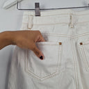 Second-Hand - GOELIA White Contrast Stitch Straight Jeans Size 8 - SwapUp