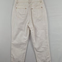 Second-Hand - GOELIA White Contrast Stitch Straight Jeans Size 8 - SwapUp