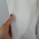 Second-Hand - GOELIA Cream Panelled Contrast Stitch Jeans Size 8 - SwapUp