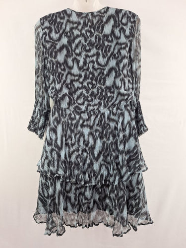 Second-Hand - Husk Silk Crinkle Blur Mini Dress Size 8 - SwapUp