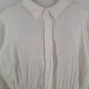 Second-Hand - Sau Lee Ruched Mini Linen Shirt Dress Size 8 - SwapUp
