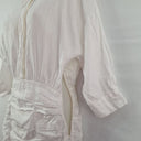 Second-Hand - Sau Lee Ruched Mini Linen Shirt Dress Size 8 - SwapUp