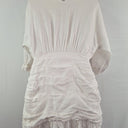 Second-Hand - Sau Lee Ruched Mini Linen Shirt Dress Size 8 - SwapUp