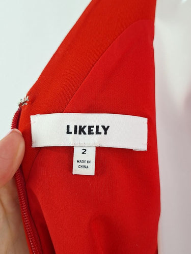 Second-Hand - Likely Scarlett Romance Midi Dress Size XS - SwapUp