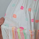 Second-Hand - Naudic Summer Days Pops Of Fluro Midi Dress Size L - SwapUp