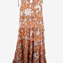 Second-Hand - Holiday Strappy Tiered Floral MIdi Dress Size L - SwapUp