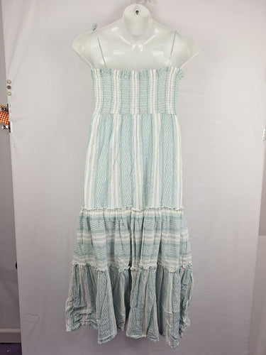 Second-Hand - Tigerlily Beachy Shirred Summer Midi Dress Size 14 - SwapUp