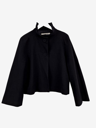 Bianca Spender for Carla Zampatti Funnel Neck Wool Cropped Jacket Size 14