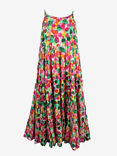 Mombasa Rose Light & Flowy Watercolour Maxi Dress Size L