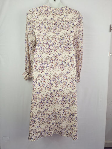 Second-Hand - Savel Graceful Purple Floral Day Dress Size 12 - SwapUp