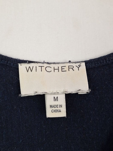 Second-Hand - Witchery Basic Navy Light Weight Top Size M - SwapUp