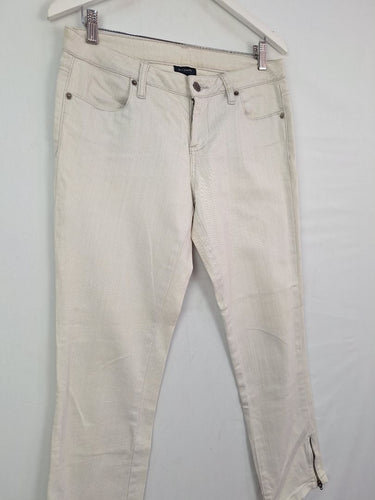 Second-Hand - Witchery Grey Wash Zip Buttom Jeans Size 10 - SwapUp