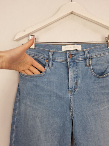 Second-Hand - Nobody Denim Classic Light Blue Mid Rise Jeans Size M/L - SwapUp