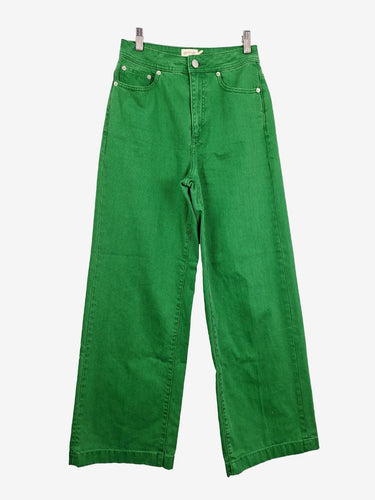 Gorman Meadow Green Denim Straight Leg Jeans Size 6