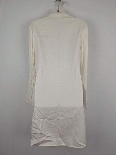 Second-Hand - Premonition Crisp White Gold Buckle Cross Top Size 6 - SwapUp