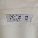 Second-Hand - Premonition Crisp White Gold Buckle Cross Top Size 6 - SwapUp