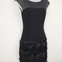 Second-Hand - Andrew Marc Drop Waist Pleat Mini Dress Size 4 - SwapUp