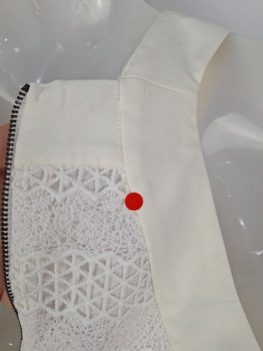 Second-Hand - Cooper St White Lace Racer Midi Dress Size 8 - SwapUp
