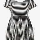 Second-Hand - Karen Walker Twee Stripe Mini Dress Size 14 - SwapUp