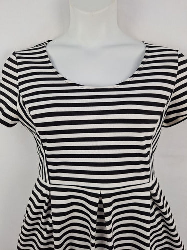 Second-Hand - Karen Walker Twee Stripe Mini Dress Size 14 - SwapUp