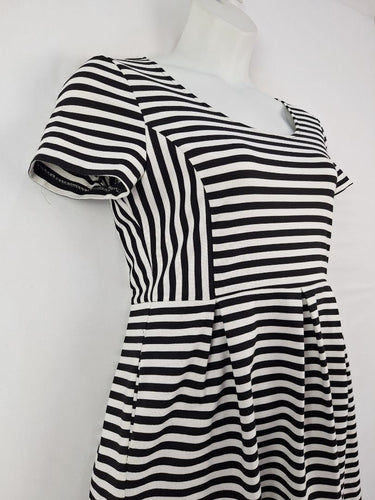 Second-Hand - Karen Walker Twee Stripe Mini Dress Size 14 - SwapUp