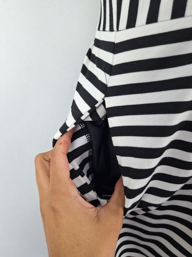 Second-Hand - Karen Walker Twee Stripe Mini Dress Size 14 - SwapUp