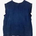 Second-Hand - Oxford Misty Sapphire Short Sleeve Top Size 10 - SwapUp