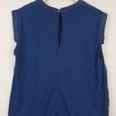 Second-Hand - Oxford Misty Sapphire Short Sleeve Top Size 10 - SwapUp