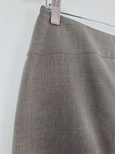 Second-Hand - Cue Nutmeg Fine Weave Midi Skirt Size 8 - SwapUp