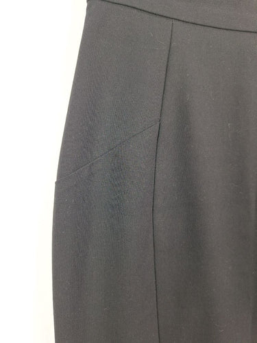 Second-Hand - Cue Black Side Panel Midi Skirt Size 8 - SwapUp