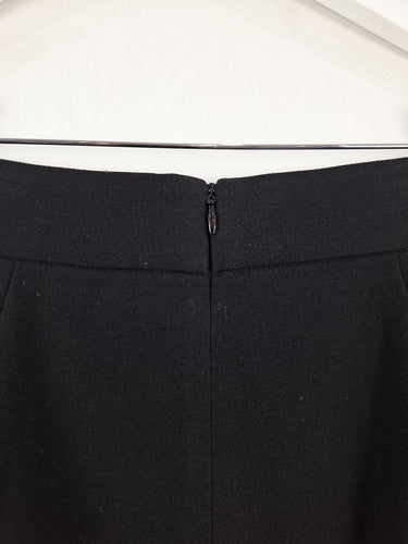 Second-Hand - Cue Black Side Panel Midi Skirt Size 8 - SwapUp