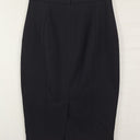 Second-Hand - Cue Black Side Panel Midi Skirt Size 8 - SwapUp
