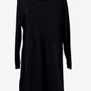 Second-Hand - Witchery Knitted Top Black Midi Dress Size 8 - SwapUp